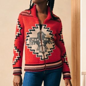 Faherty Phoenix sweater jacket NWOT